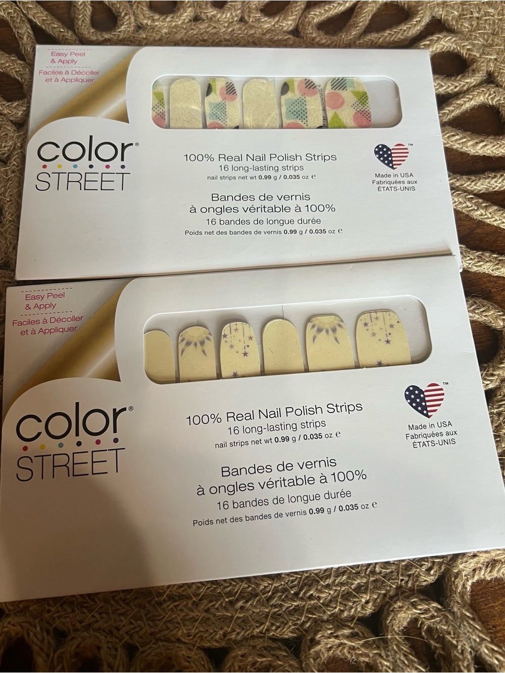 2 New Color Street Nail Strips Discontinued “No Duh” & “Into the Cosmos” Sets